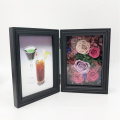 Decorative Black Preserved Fresh Flower  Display Frame for Valentine's Day